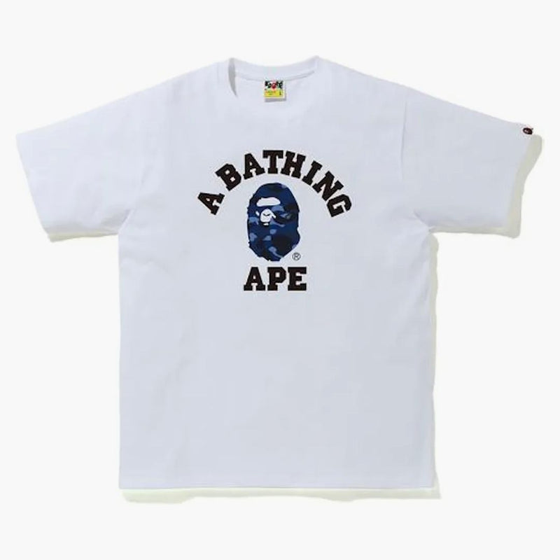Bape Color Camo College Tea (FW20) White/Navy