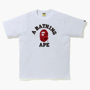 Bape Color Camo College Tee (fw20) White/red