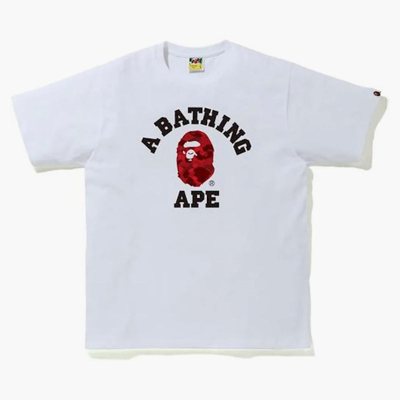 Bape Color Camo College Tea (FW20) White/Red