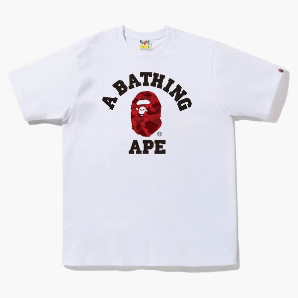Bape Color Camo College Tea (FW22) White Red