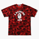 BAPE Color Camo College Tea (SS21) Röd