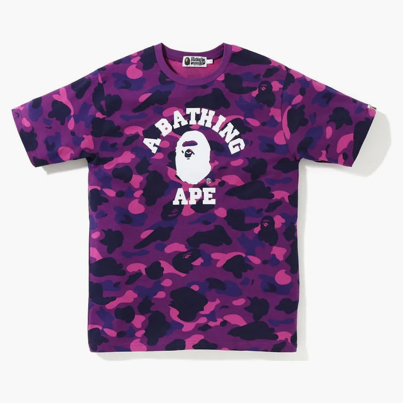 Bape Color Camo College Tee (ss23) Purple