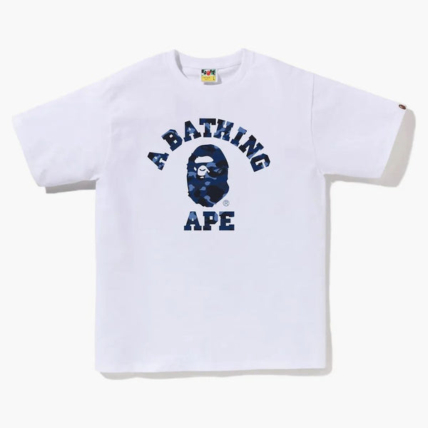 Bape Color Camo College Tea (SS23) White Navy