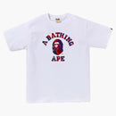 Bape Color Camo Crazy College Tee White
