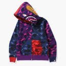 Bape Color Camo Crazy Shark Full Zip Hoodie Multi