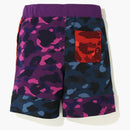 Bape Color Camo Crazy Sweat Shorts Multi