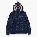 Bape Color Camo Double Shark Full Zip Hoodie (SS24) Navy