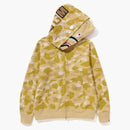 Bape Color Camo Double Shark Full Zip Hoodie (SS24) Yellow
