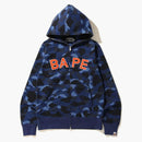 Bape Color Camo Full Zip Hoodie (FW19) Navy
