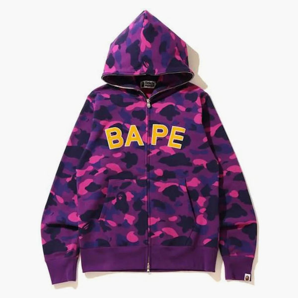 BAPE Color Camo Full Zip Holdie (FW19) Purple