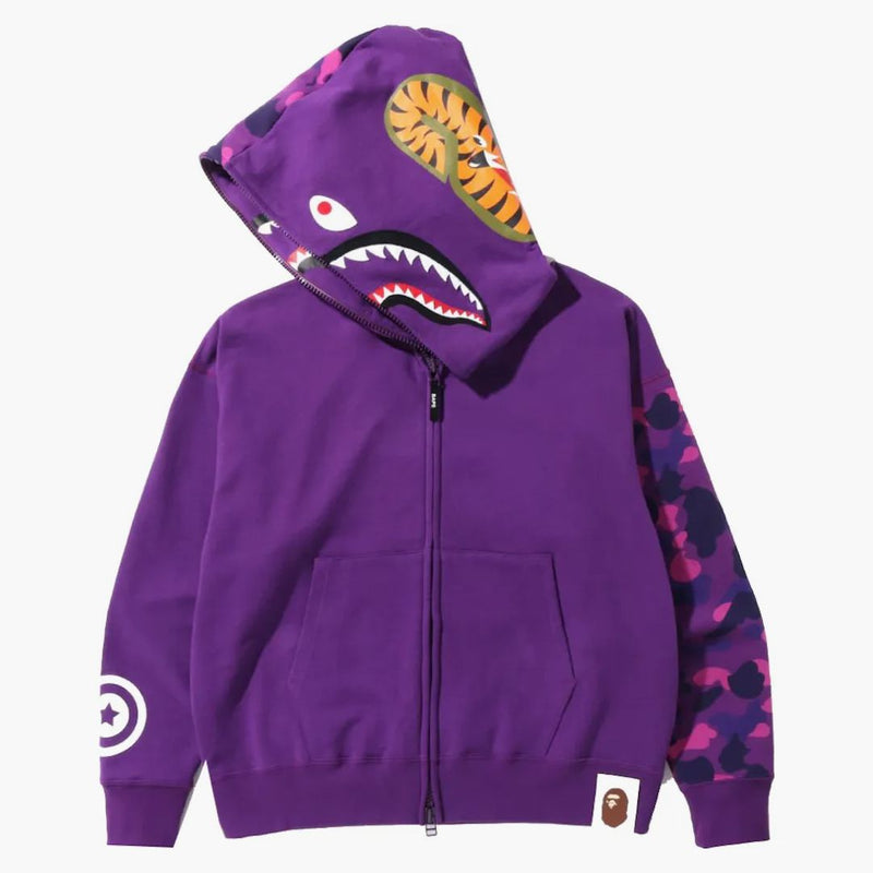 BAPE COLORE CAMA CAMO GIANT SCARCHI FIT con cappuccio con cerniera piena