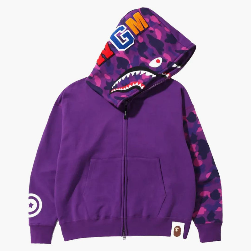 BAPE COLORE CAMA CAMO GIANT SCARCHI FIT con cappuccio con cerniera piena