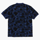 Bape Color Camo Large APE CABEZA RELAJA CAMISA DE POLO ARMY