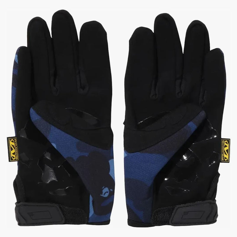 Bape Color Camo Mechanix Wear Gloves Navy