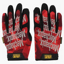 Bape Color Camo Mechanix Wear Gloves Red