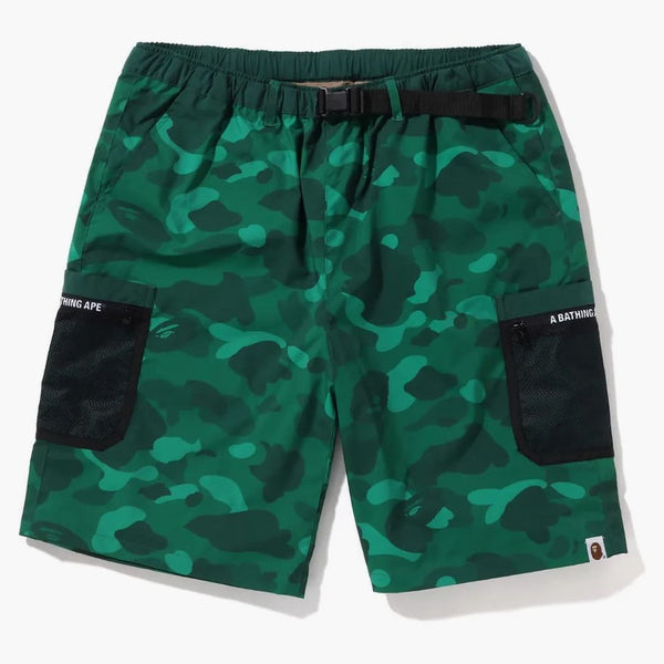 BAPE Color Camo Mesh Pocket Shorts (SS22) zelená