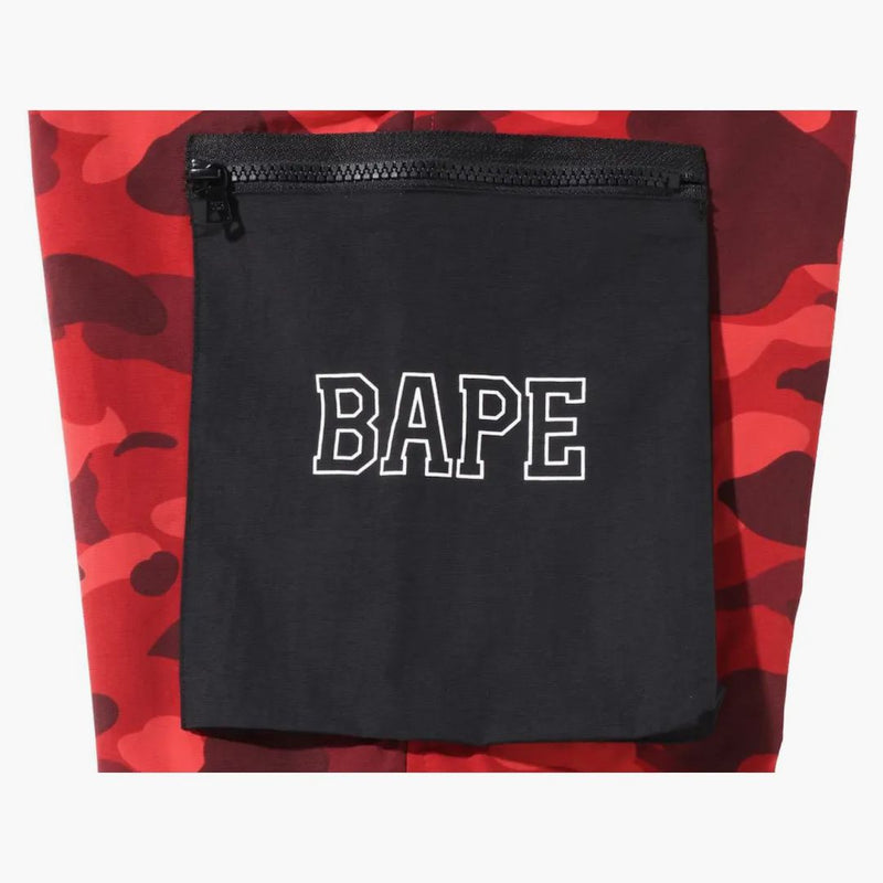 Pantaloni militari mimetici a colore bape rosso