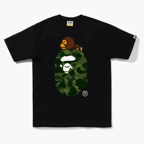 Bape Color Camo Milo on Big Ape Tea (FW22) Black Green