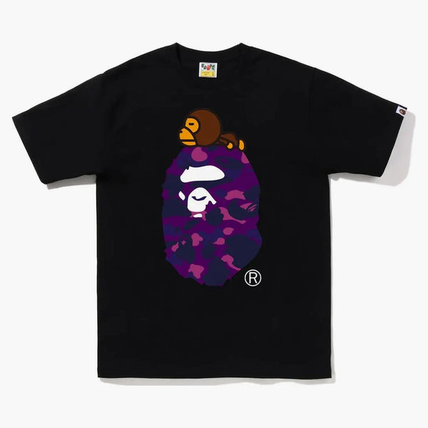 Bape Color Camo Milo on Big Ape Tea (FW22) Black Purple