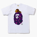 Bape Color Camo Milo on Big Ape Tea (FW22) White Purple