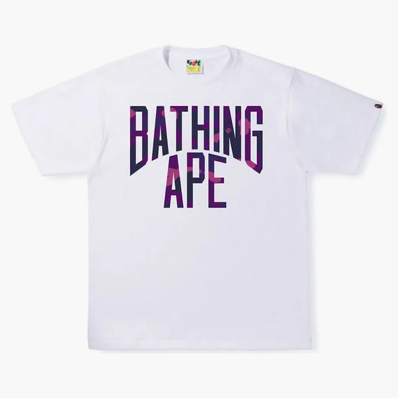 Bape Color Camo NYC Logo Tea (SS22) White Purple