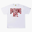 BAPE Color Camo NYC LOGO TEA (SS22) White Red