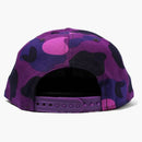 Bape Color Camo New Era Snap Back Cap Purple