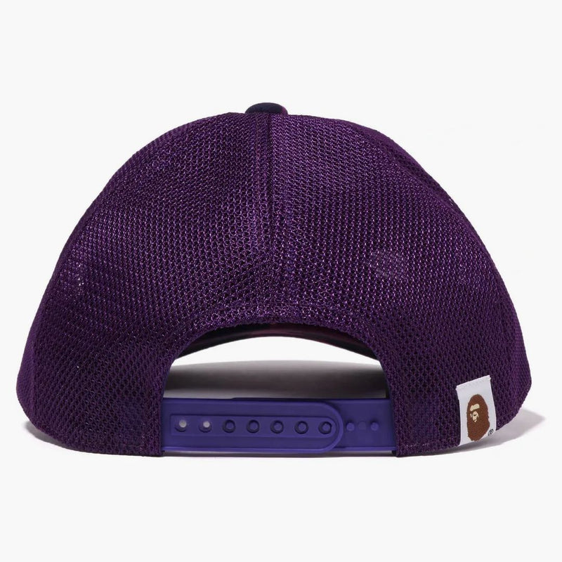 BAPE Color Camo NYC Logo Mesh Cap (FW22) Purple