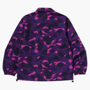 Bape Color Camo One Point Coach Jacket Purple
