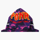 Bape Color Camo Ponr Shark Full Zip Hoodie Purple