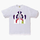 Bape Color Camo Panda Tee White/purple