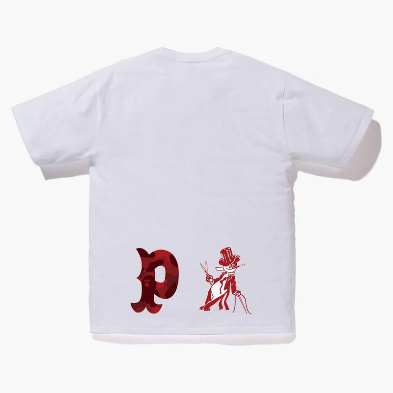 Bape Color Camo Panda Té blanco/rojo
