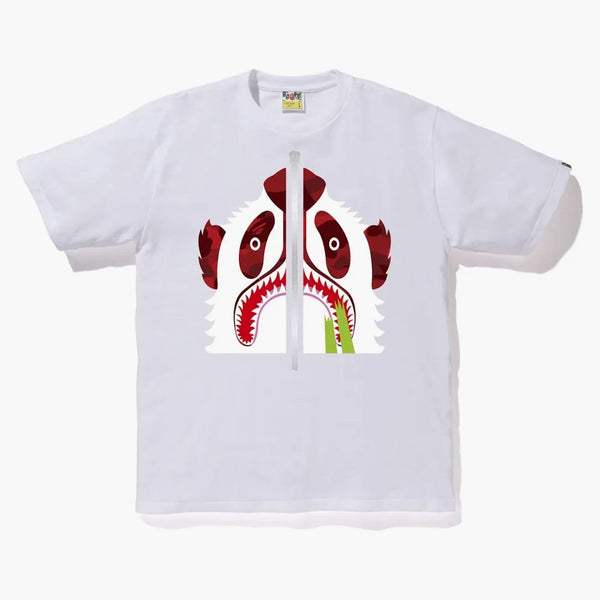 Bape Color Camo Panda Té blanco/rojo