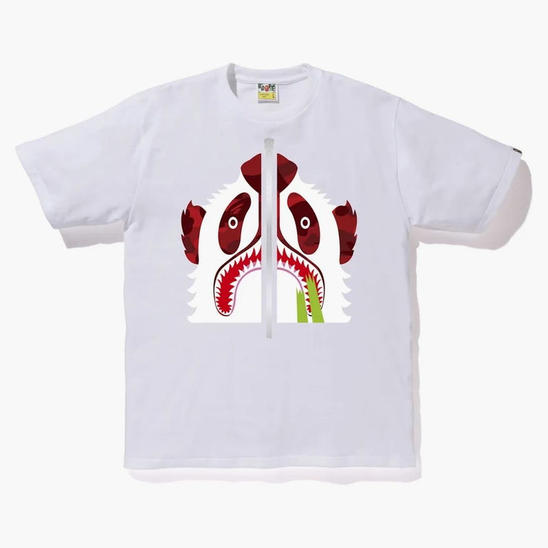 Bape Color Camo Panda Té blanco/rojo