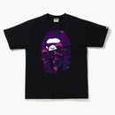 Bape Color Camo Peek Ape Head T-Shirt Black/Purple