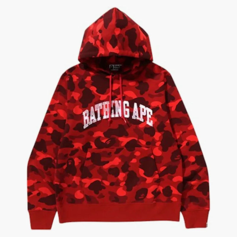 BARA Color Camo Pullover Hoodie (SS25) Červená