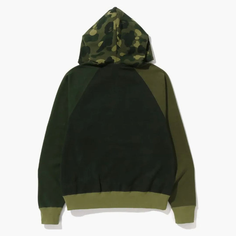 BAPE Color Camo Relaxed Fit Full Zip Hoodie Green
