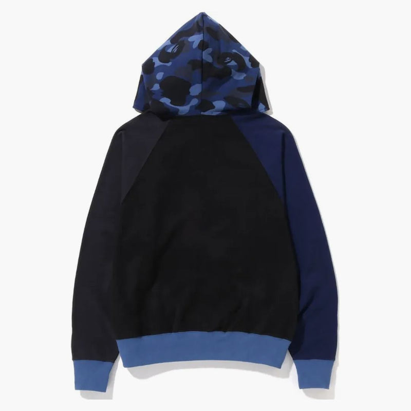 Bape Color Camo Relaxaded Fit Fit Full Zip Hoodie Navy