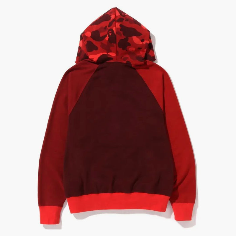 Bape Color Camo Relajado Fit Full Zip Coldie Red