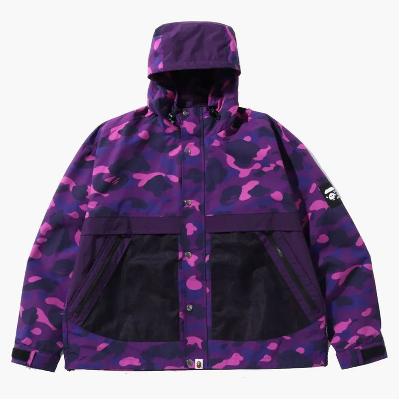 Bape Color Camo Relaxed Fit Hoodie Jacket Purple