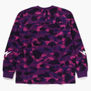 Bape Color Camo Relaxed Fit L/S Tea Purple