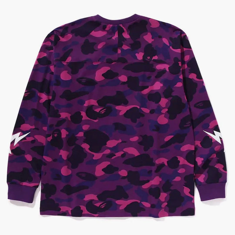 BAPE Color Camo uvolněné fit l/s čaj fialová
