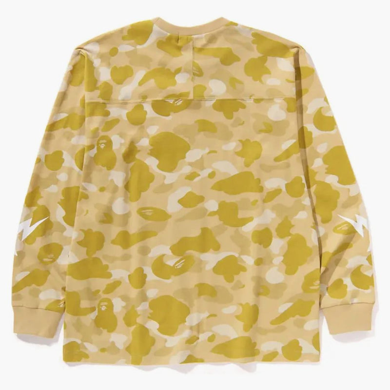 BAPE Color Camo avslappnad passform l/s te gul