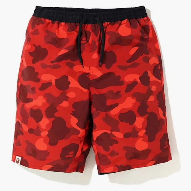 Bape Color Camo Reversible Shorts Red