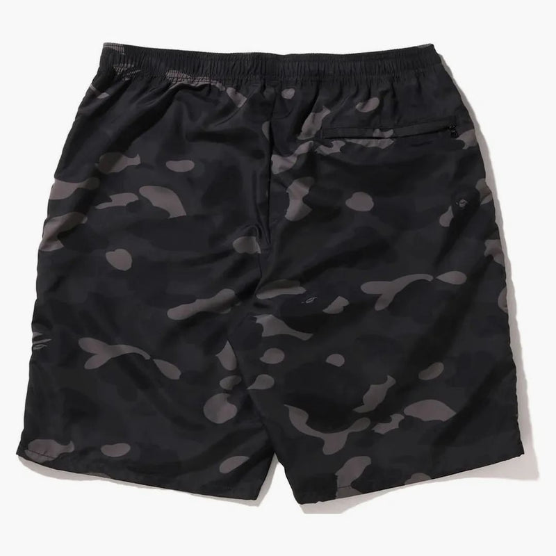 Bape Color Camo Shark Beach Shorts (SS22) Black