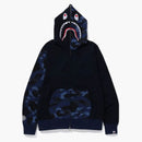 Bape Color Camo Shark Full Zip Hoodie (FW23) Navy