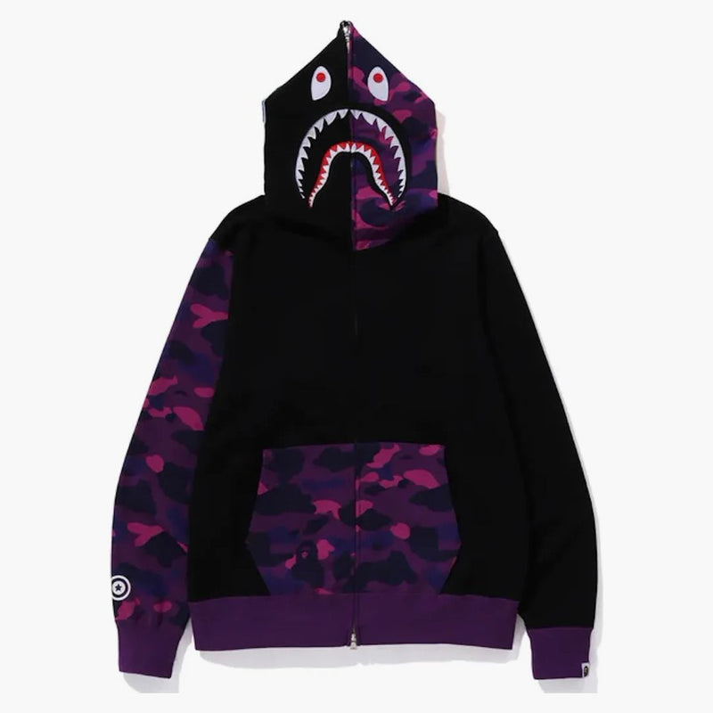 Bape Color Camo Shark Full Zip Bluie (FW23) Purple