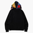 Bape Color Camo Shark Full Zip Hoodie (SS22) Černá