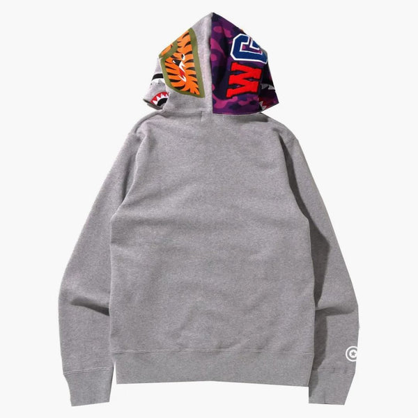 Bape Color Camo Shark Full Zip Hoodie (SS22) Gray