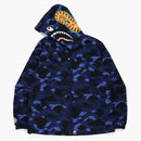 Bape Color Camo Shark Hoodie Jacket (FW21) Navy